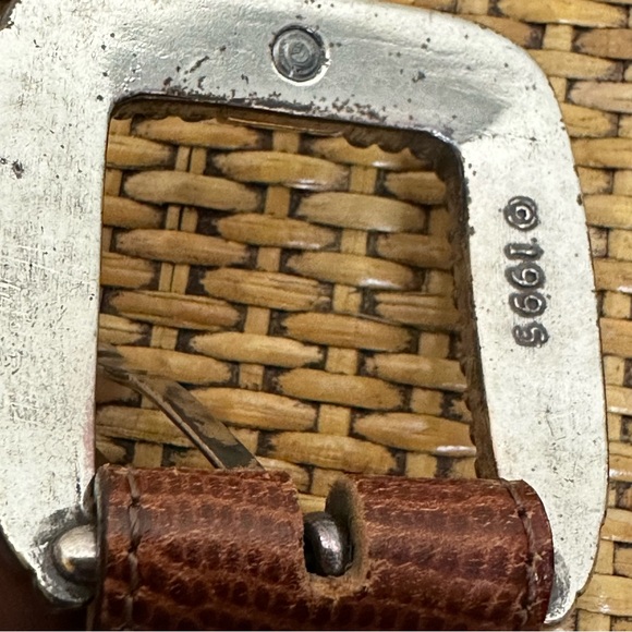 VTG 90 Brighton Museum Collection Brown Roman Coins Pegasus Brown Leather Belt - Picture 2 of 10